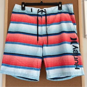 Hurley Boardshorts Mean’s Swimwear Size 33 8” Inseam